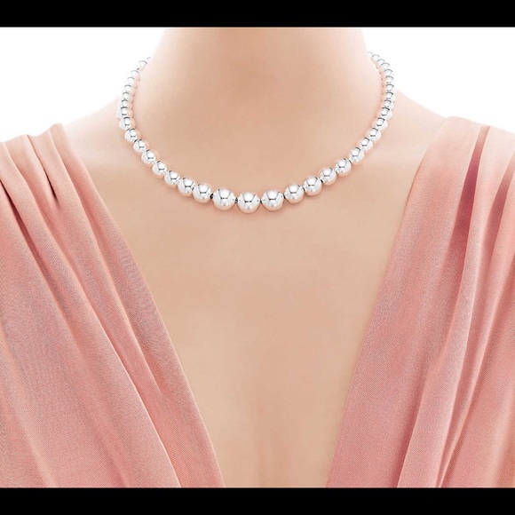 Tiffany & Co. Jewelry Authentic Tiffany Co Silver Bead Necklace Poshmark